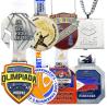 Buy cheap Custom Soft Enamel Gold Silver Marathon Medal Swimming Sports Metal Medals from wholesalers