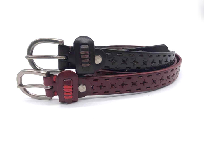 Hollow Cowhide 90cm Womens Genuine Leather Belt