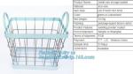 supermarket custom oblong wire metal storage baskets, Rose-Gold Fruit Baskets