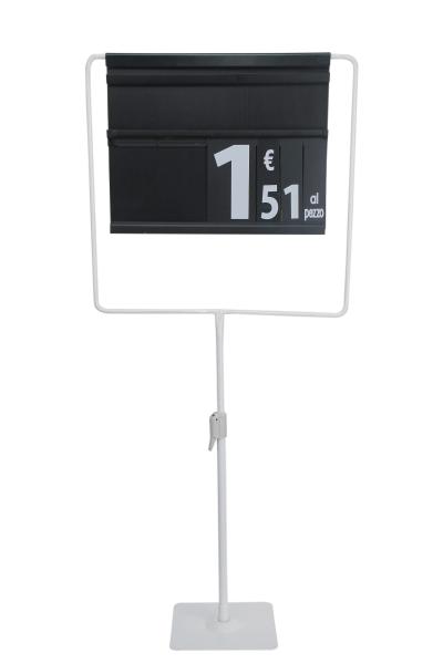 Buy cheap Metal Base Floor Poster Stands , Supermarket Floor Standing Picture Frame Holder from wholesalers