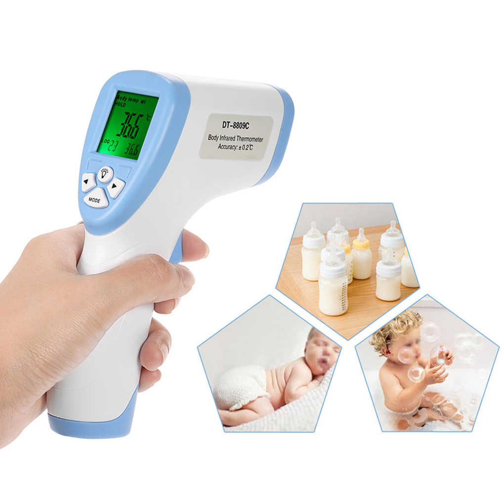 ABS Plastic Material Touchless Forehead Thermometer Daily Usage With Fever Alarm