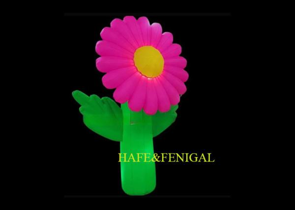 Buy cheap Customized Giant Inflatable Flowers Sculpture With Light For Events Decoration from wholesalers