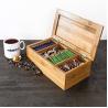 Buy cheap Home Decoration Bamboo Storage Box Wooden Jewellery Box With 4 Compartments from wholesalers