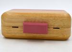 Handmade Acrylic Splic Wooden Box Clutch Pink Stripe And Closure For Women