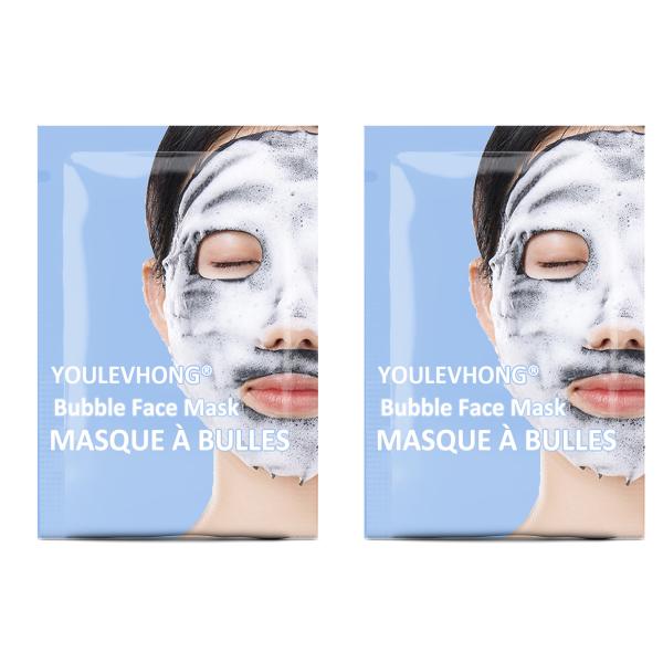 Buy cheap Detox YOULEVHONG Bubble Face Mask Sheet Green Tea Extract Charcoal Powder from wholesalers