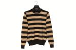 Polyester Womens Striped Long Sleeve Sweater For Autumn