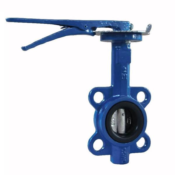 Buy cheap Manual Cast Iron Butterfly Valve Wafer Pattern With Flexible Flange End from wholesalers