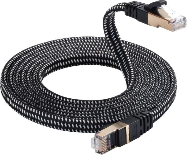 Buy cheap Nylon Braided Cat7 Patch Cord Weatherproof High Speed 10Gbps from wholesalers