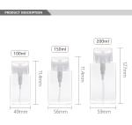 100ml 150ml 200ml Plastic Pressure Bottle For Toner Lotion / Makeup Remover