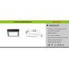 Buy cheap AC85V-265V Surface mounted white 18W LED panel light/D design from wholesalers