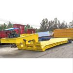 3 Axle 60 Ton Lowbed Semi Trailer Detachable Removable Gooseneck Lowboy Trailer