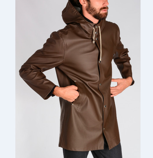 Buy cheap Shenzhen factory custom mens long rubber raincoat with hood from wholesalers