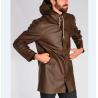 Buy cheap Shenzhen factory custom mens long rubber raincoat with hood from wholesalers