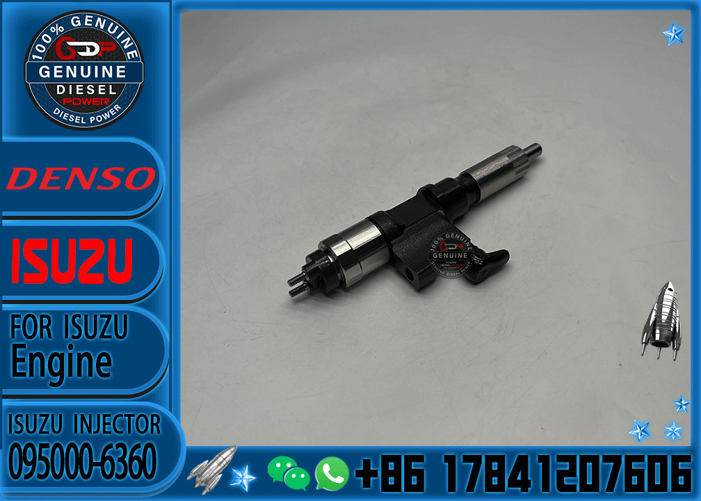 Hot Sale Diesel Engine Fuel Injector 095000-6360 Fuel Injector Assembly 8-97609788-0 For ISUZU 4HK1 6HK1