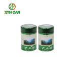 Tea Tin Can Food Grade Standard Round Metal Printing Glossy Box for Tea