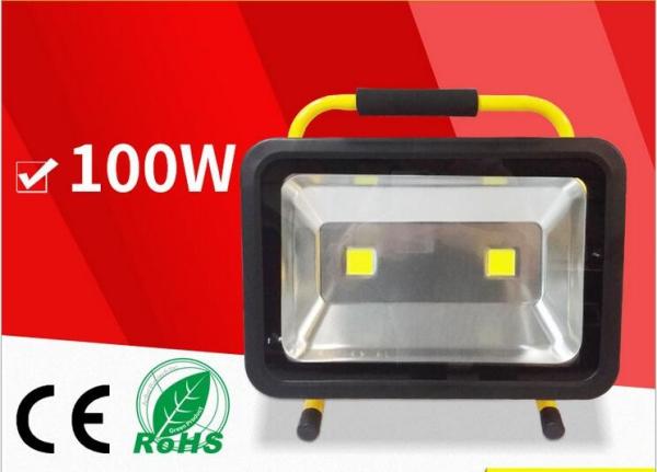 Buy cheap 100W Portable rechargeable lithum-ion battery LED flood light outdoor emergency lighting from wholesalers