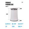 Buy cheap 21x21x31.5cm Odor Air Filter ABS Materials Home Desktop Air Purifier from wholesalers