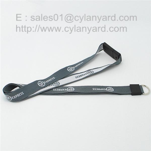 Buy cheap Custom made woven key lanyard with safety breakaway buckle from wholesalers