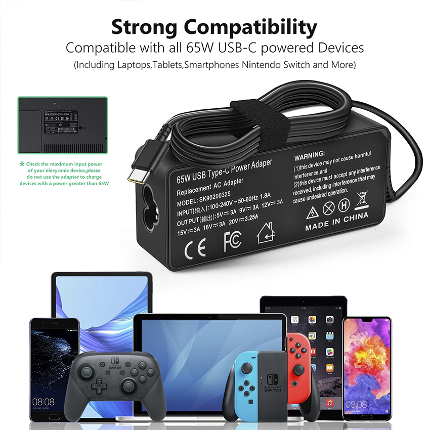 24V 5A Portable 100w Desktop Charger Usb Type C Laptop Charger