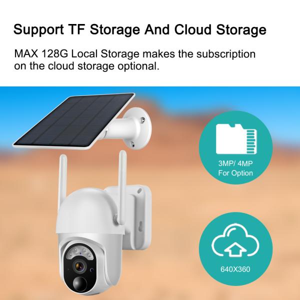 Buy cheap 7800mAh Battery Solar Wireless Outdoor Security Camera 3MP For Home from wholesalers