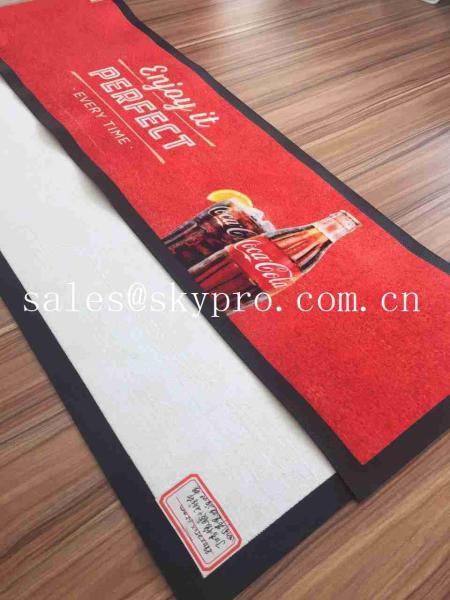 Buy cheap Thin No - woven Slip Wine PVC Rubber Bar Mat Custom Brand Logo Beer Drain Mats Decanters Accessories from wholesalers