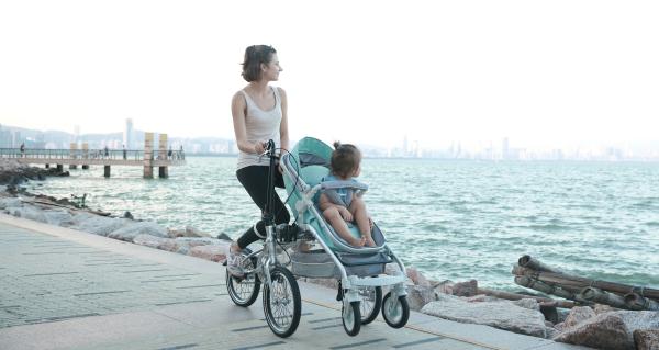 Buy cheap Parent Child Small Wheel Folding Bike , Lightweight Family 3 Wheel Folding Bike from wholesalers