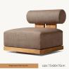 Buy cheap Anti Corrosion Teak Wood Sofa And Table Set For Outdoor Living Spaces from wholesalers