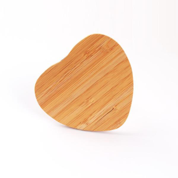 Buy cheap Heart Shape Bamboo Wireless Charging Pad Fast Charging 10W 15W For Phone from wholesalers