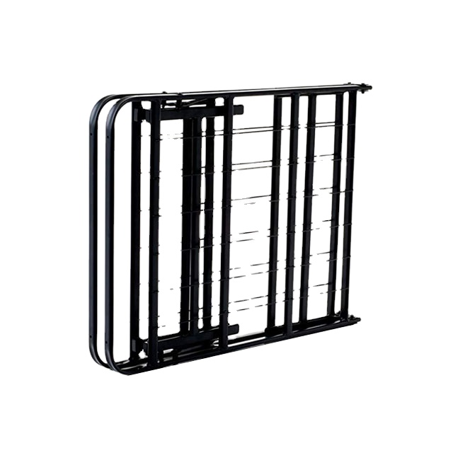 OEM Accepted Black Smart Soft Mattress Support Metal Platform Bed Frame for Queen Size