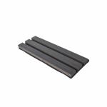 Black Color Acoustic Wood Slat Panels Polyester Fiber MDF For Hotel Decor
