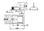 Thickness 1.5mm Generator Canopy Door Lock SS304 Stainless Steel Material
