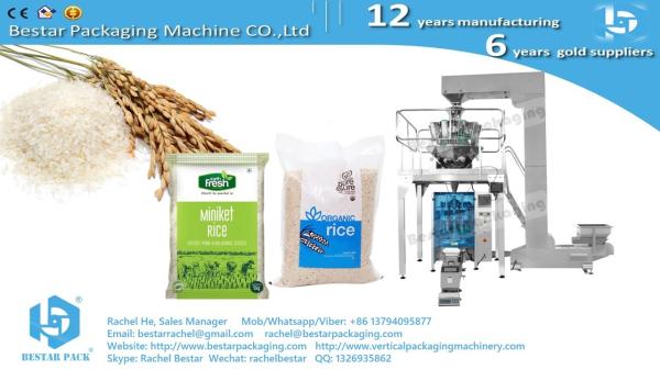 Buy cheap Pure rice 5KG pouch automatic weighing and packaging machine BSTV-750AZ from wholesalers