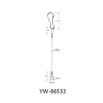 3mm Dia Plastic Covered Steel Wire Lifting Slings For Picture Hanging YW86531