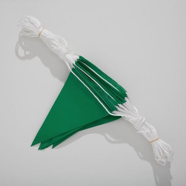 Buy cheap PVC Triangle Custom Made Pennants Flags Green Safety For Construciton And Roadway from wholesalers