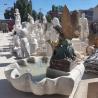 Buy cheap Brass Garden Fairy Statues Bronze Fountain Marble Shell Pool Fountains Metal Art Life Size Decorative Outdoor from wholesalers
