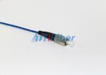 SC PC Fiber Optic Cable Patch Cord With White Flexible Boot , Polishing A