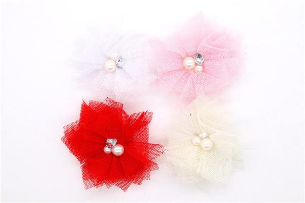 Buy cheap 85*85mm Chiffon Flower Shoe Clips Cotton / Polyester / Chiffon Material from wholesalers