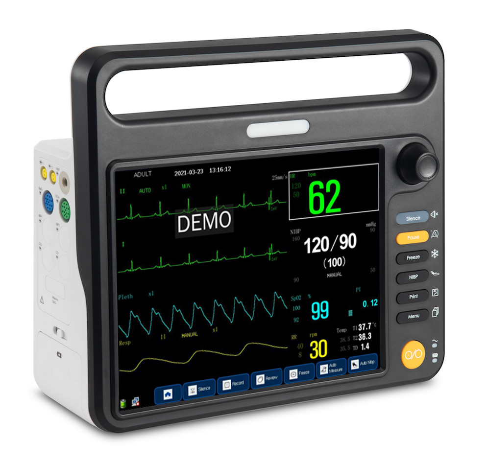 12.1 inch multi parameter cardiac patient monitors with HL7 compatible function, OEM/SKD accepted