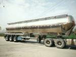 55cbm Flour Tank Semi Trailer Three Axles Stainless Steel Material