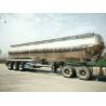 Buy cheap 55cbm Flour Tank Semi Trailer Three Axles Stainless Steel Material from wholesalers
