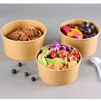Buy cheap High Quality Food Container Kraft Bowl Brown 500ml Takeaway Kraft Paper Bowl product