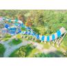 Buy cheap Aqua Park Water Park Slide Fiberglass Flume 2 Persons / Time Sliding Mode from wholesalers