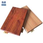 Airports Aluminium Curtain Wall Wood Grain Panel Customized Size