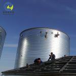 Stainless Steel Edible Oil Storage Tank Cylindrical Shape Above Ground
