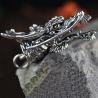 Buy cheap Men Necklace Retro 925 Sterling Silver Dragon Head Pendant Silver Wheat Chain Necklace (DZ020998) from wholesalers