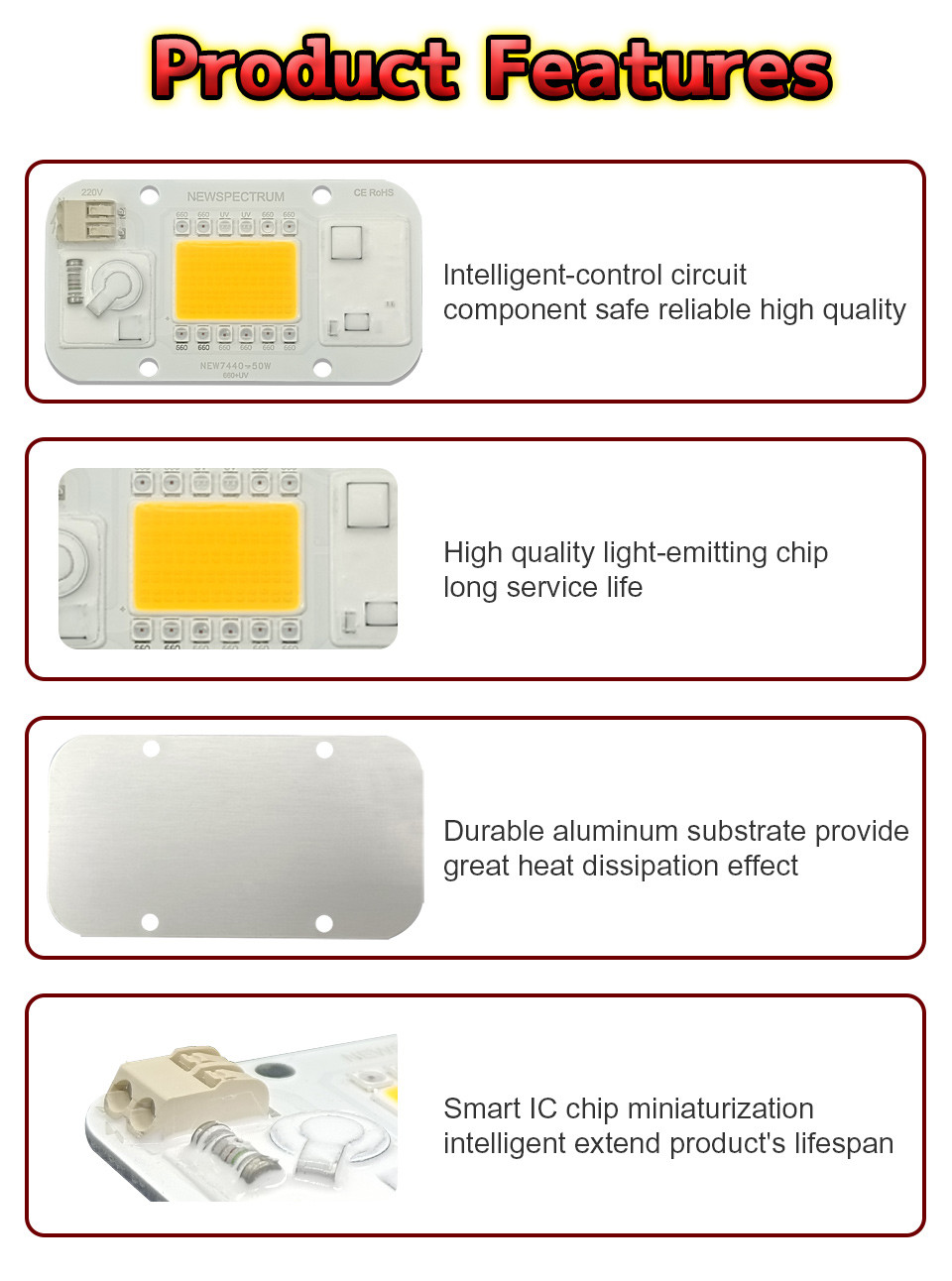 50HZ COB Led Chip