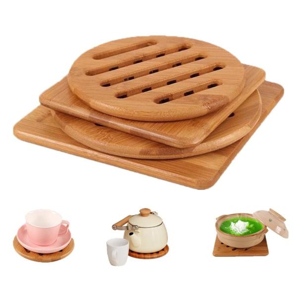 Buy cheap High Durability Bamboo Office Supplies Bamboo Coaster Coaster Holder Easy Cleaning from wholesalers