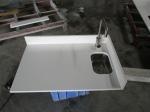 Durable Bathroom Vanity Tops Solid Surface White Quartz Bathroom Countertops