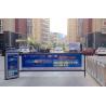Buy cheap RS485 Automatic Parking Advertising Barrier Gates With Advertisement 450 * 880mm from wholesalers