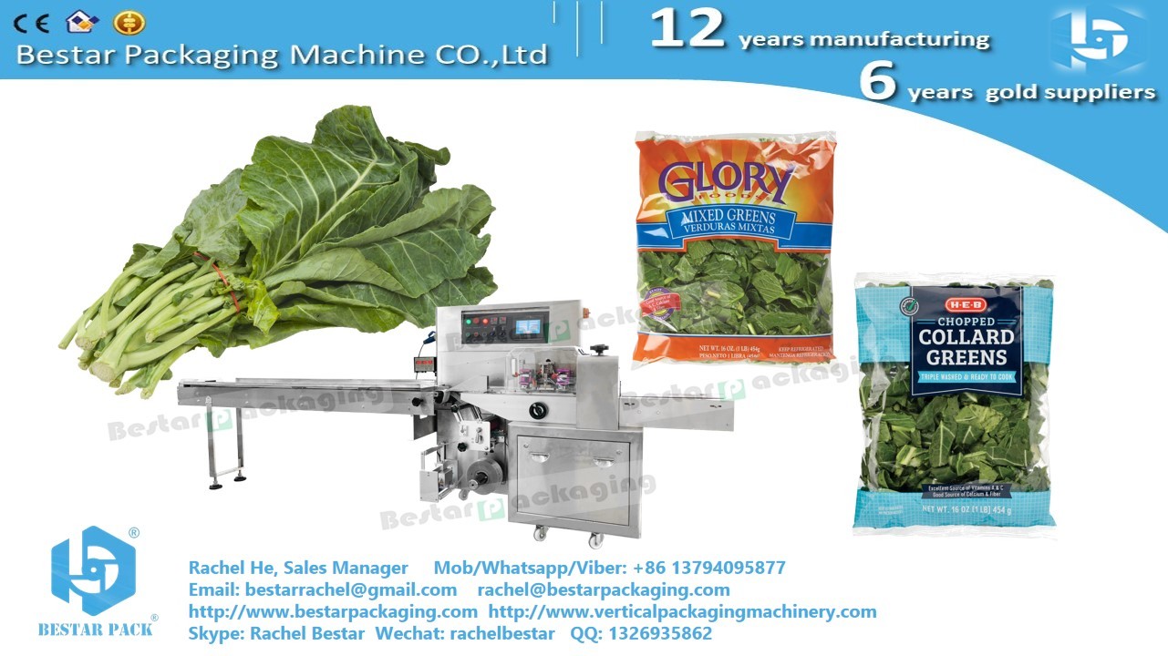 How to pack different sizes vegetables by one machine automatically